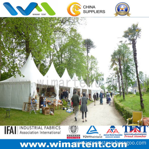 6mx6m White PVC Pagoda Tent for Exhibition, Temporary Shop